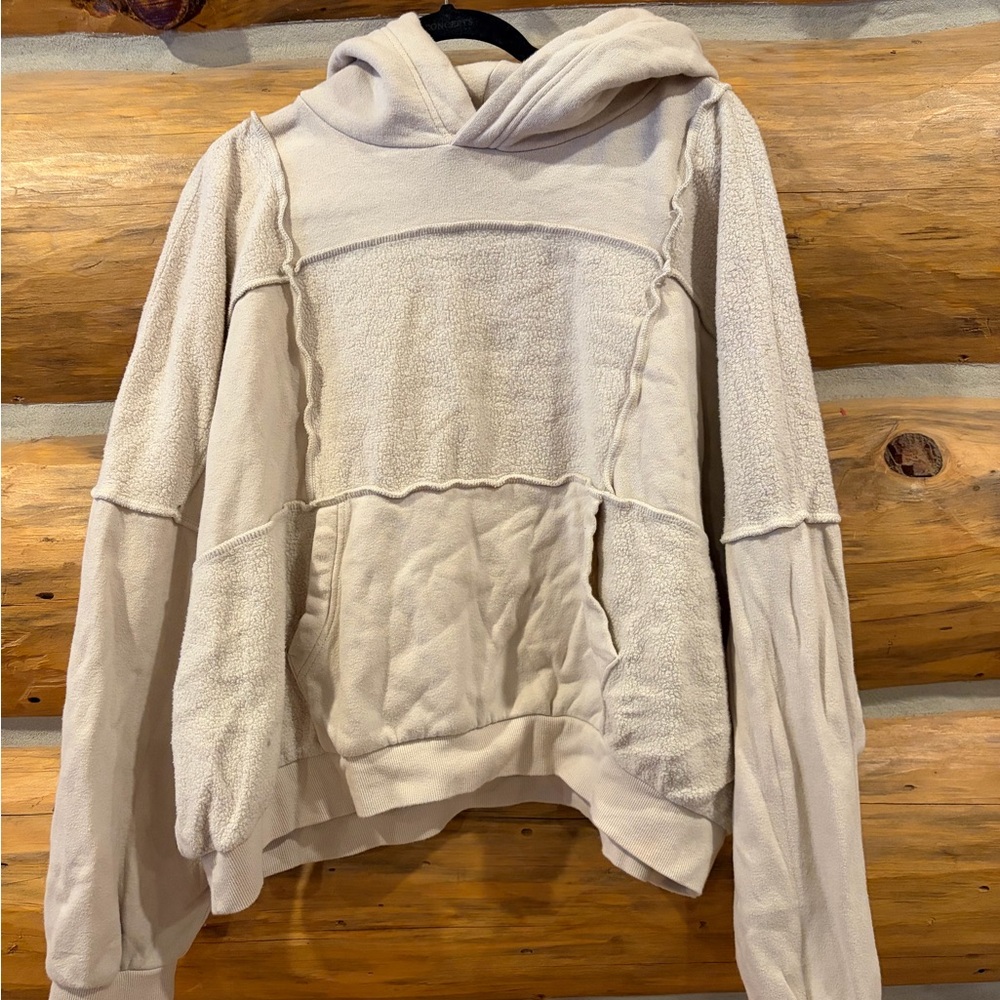 Aerie Patchwork Pullover Cream Size Large - image 2